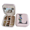 Travel Jewelry Box with Mirror Letter Organizer Personal Gift Cosmetic Bag-jewelry-Innovato Design-L-Innovato Design
