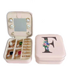 Travel Jewelry Box with Mirror Letter Organizer Personal Gift Cosmetic Bag-jewelry-Innovato Design-F-Innovato Design