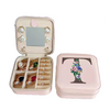 Travel Jewelry Box with Mirror Letter Organizer Personal Gift Cosmetic Bag-jewelry-Innovato Design-T-Innovato Design