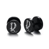 10mm Stainless Steel Stud Hoop Initials 26 Letter Stud Barbell Earrings for Men Women-Earrings-Innovato Design-Y-Innovato Design