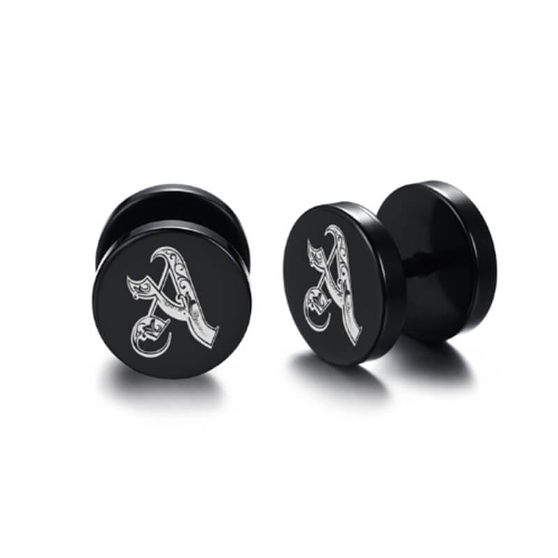 Mens barbell clearance earrings