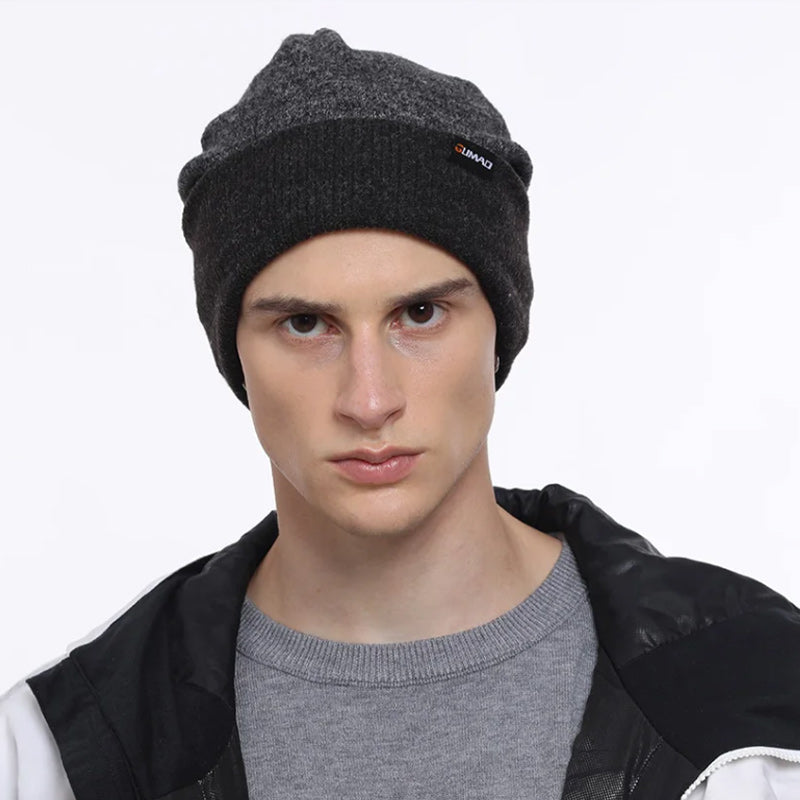 Adjustable Knitted Beanie or Skullie Outdoor Skiing Snowboard-Hats-Innovato Design-Khaki-Innovato Design