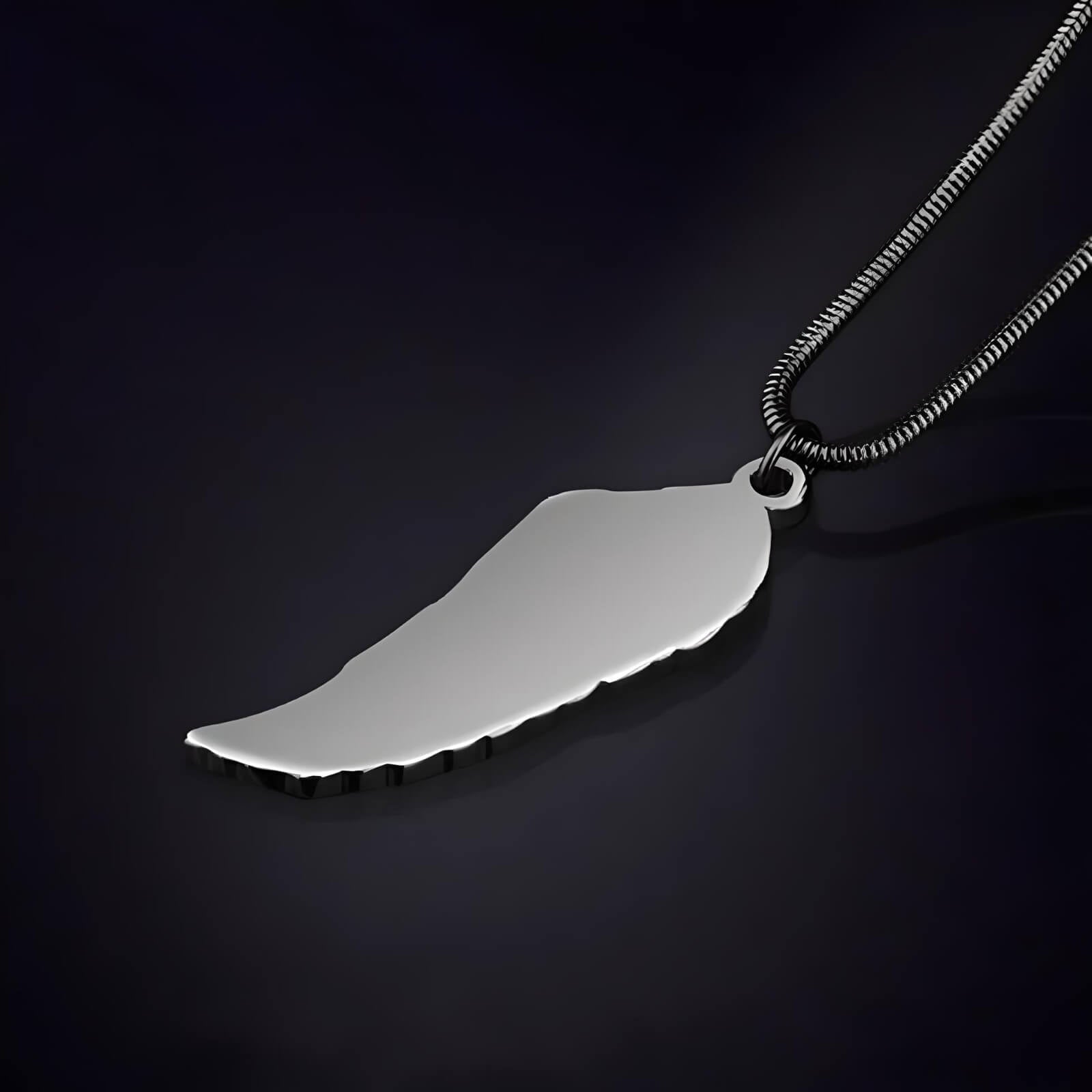 Black Tungsten Carbide Cross Pendant with Snake Chain Necklace-Necklaces-Innovato Design-Innovato Design