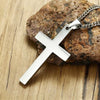 Stainless Steel Cross Necklace for Men Women Bible Verse Pendant Necklace-Necklaces-Innovato Design-Silver-Innovato Design