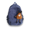 Corduroy Multi-Function Travel 20 Litre School Backpack for Women Teenage Girls-corduroy backpacks-Innovato Design-Blue-Innovato Design