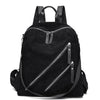 Corduroy Travel Anti-theft Backpack for Teenage Girls Women-corduroy backpacks-Innovato Design-Brown-Innovato Design