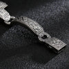 Men Stainless Steel Bracelet Heavy Cross Bangle Silver