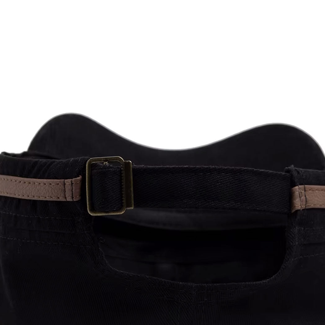 Buckled Cotton Flat Top Snapback Army Military Hat