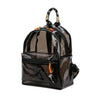 Cute Clear Mini Backpack Transparent Bookbag PVC for Women-clear backpack-Innovato Design-Black-Innovato Design