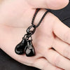 Men Punk Stainless Steel Boxing Gloves Chain Pendant Necklace