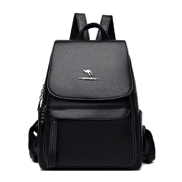 Large Capacity Vintage Leather Shoulder Bag, Rucksack and Travel Backpack