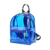 Cute Clear Mini Backpack Transparent Bookbag PVC for Women-clear backpack-Innovato Design-Blue-Innovato Design