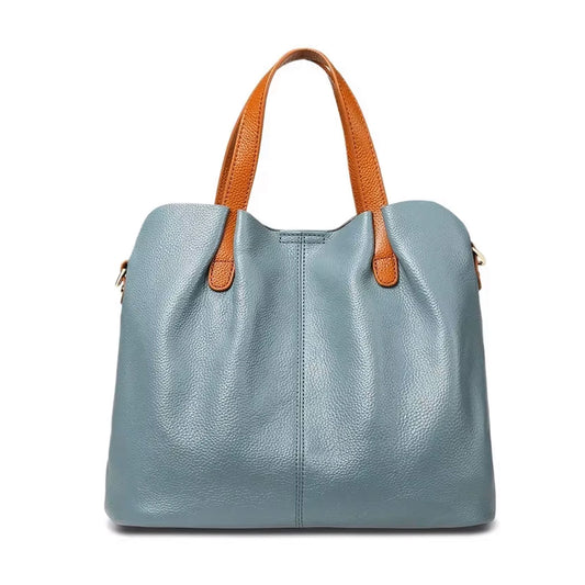 Luxury Designer Vintage Genuine Leather Top-Handle Shoulder Bag and Travel Handbag