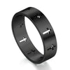 6mm Stainless Steel Hollow Cross Black Ring Wedding Engagement Band-Rings-Innovato Design-6-Innovato Design