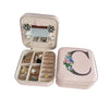 Travel Jewelry Box with Mirror Letter Organizer Personal Gift Cosmetic Bag-jewelry-Innovato Design-C-Innovato Design