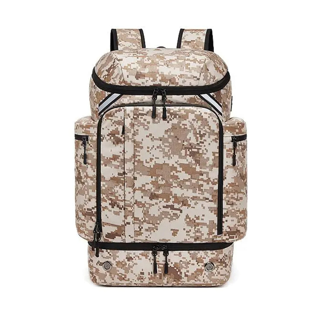 Multifunction Waterproof USB Charging 45 Liter Backpack with Shoe Compartment