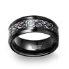 8mm Tungsten Carbide Wedding Band Ring Colorful Celtic Dragon Design-Rings-Innovato Design-6-Innovato Design
