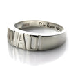 6MM Men's DAD Handmade 925 Sterling Silver Ring Engraved I Love You-Rings-Innovato Design-6-Innovato Design