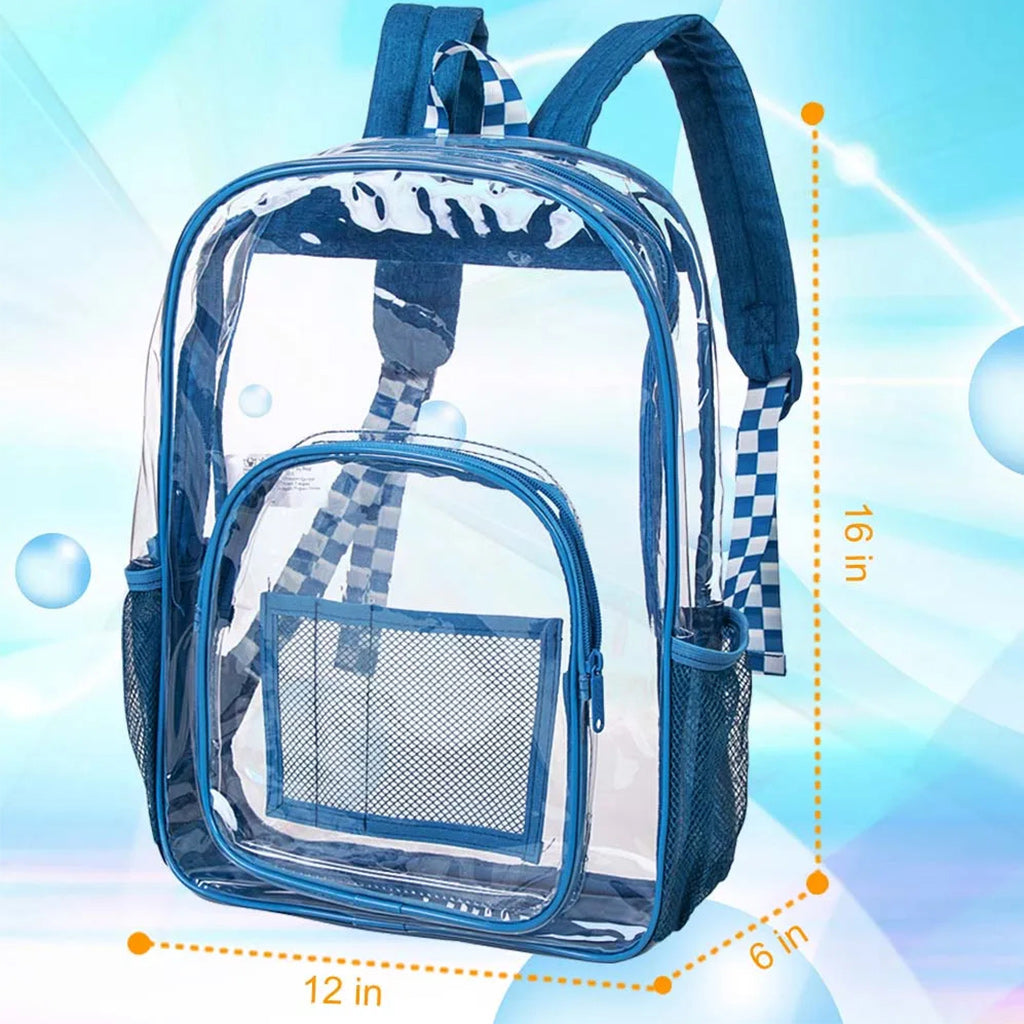 Waterproof Transparent School Travel Backpack for Women-clear backpack-Innovato Design-Green-Innovato Design