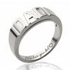 6MM Men's DAD Handmade 925 Sterling Silver Ring Engraved I Love You-Rings-Innovato Design-6-Innovato Design