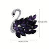 Women's Crystal Elegant Swan Bird Bridal Brooch Pin
