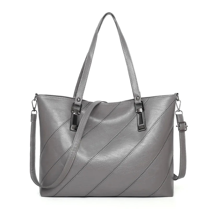 Soft Leather Shoulder Bag, Crossbody Bag and Handbag Set-Handbags-Innovato Design-Brown-Innovato Design