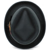 Trilby Fedora Hat with Multicolored Feather on Black Hatband-Hats-Innovato Design-Gray-Innovato Design