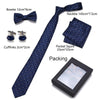 Men Bowtie, Necktie, Cufflinks, and Pocket Square Gift Box Set-Jewelry Sets-Innovato Design-Innovato Design