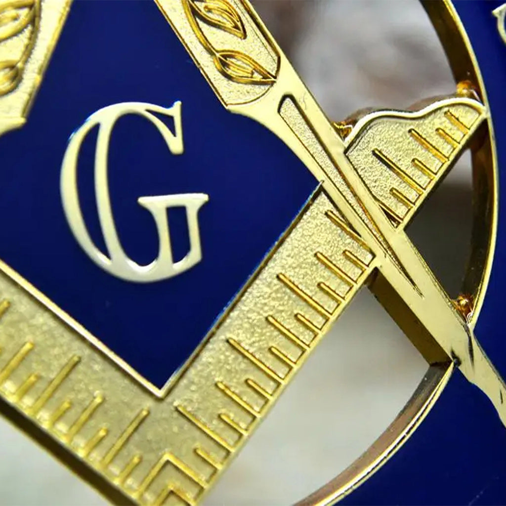 Mason Free and Accepted Car Auto Emblem - 3" Diameter-Emblem-Innovato-Innovato Design