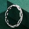 Women 925 Sterling Silver Open Geometric Ring