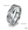His & Her Tungsten 925 Sterling Silver Couple Wedding Engagement Promise Band Ring Set-Rings-Innovato Design-6-5-Innovato Design