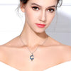 Dragon Austrian Crystal Pendant Necklace 925 Sterling Silver-Necklaces-Innovato Design-Innovato Design