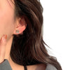 4 Pairs Stainless Steel Stud Earrings for Men Women Ear Non - Piercing Earrings Cubic Zirconia Inlaid