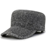 Classic Woolen Adjustable Flat Top Military Army Cap-Hats-Innovato Design-Gray-Innovato Design