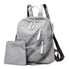 Corduroy Travel Anti-theft Backpack for Teenage Girls Women-corduroy backpacks-Innovato Design-Gray-Innovato Design