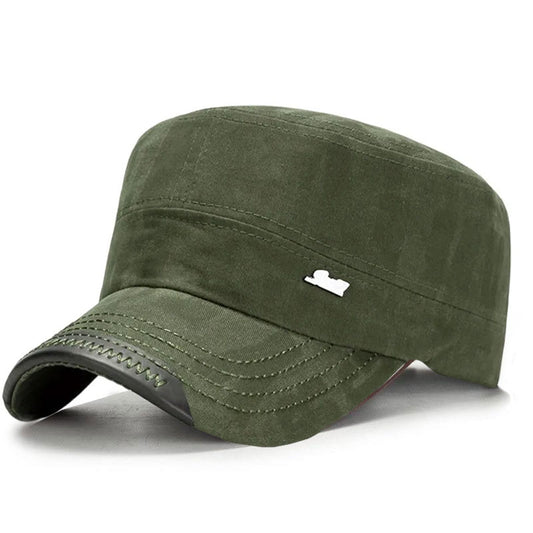 Classic Adjustable Flat Top Snapback Patrol Military Hat