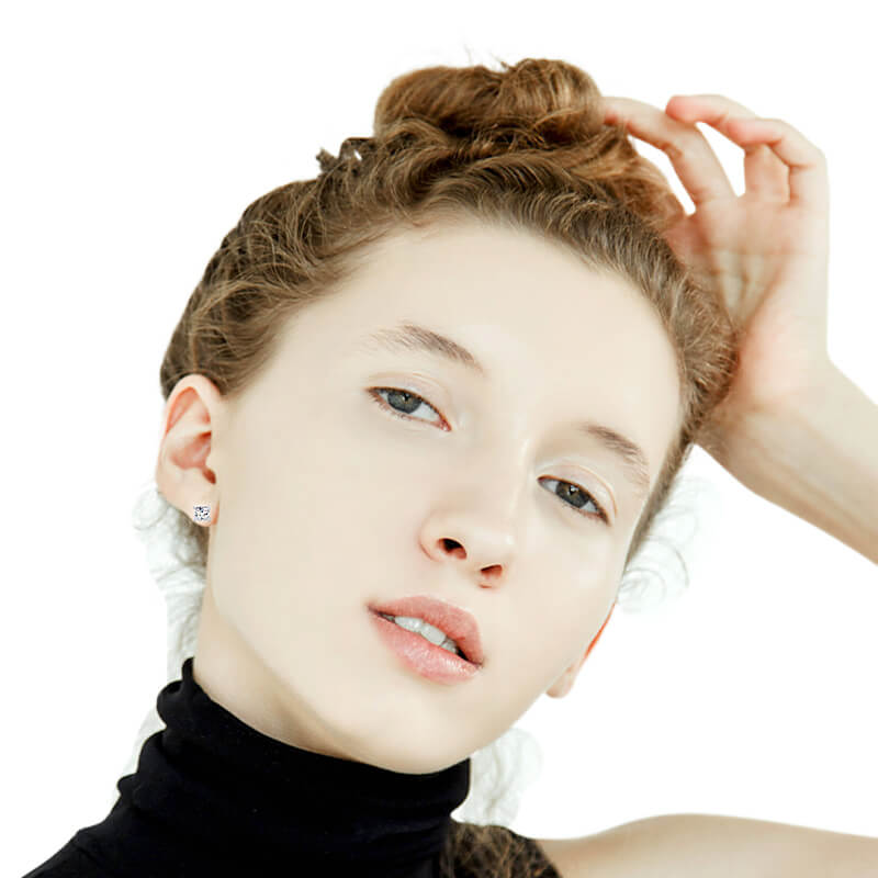 3 Pairs Stainless Steel Magnetic Stud Earrings for Men Women CZ Earrings Non-Piercing,6-8MM-Earrings-Innovato Design-3 Pairs a Black Set 6MM-Innovato Design