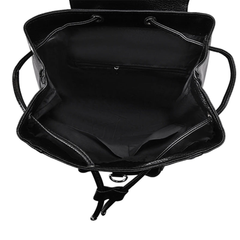 Large Capacity Vintage Leather School Bag, Shoulder Bag and Travel Backpack-Backpacks-Innovato Design-Orange-Innovato Design