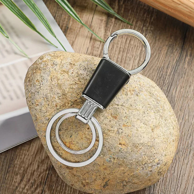 Men Quartz Watch, Black Leather Wallet, USB Cable, and Keychain Gift Box Set-Jewelry Sets-Innovato Design-Innovato Design