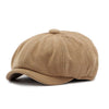 Cotton Octagonal Newsboy Cap