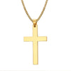 Stainless Steel Cross Pendant Chain Necklace for Men Women-Necklaces-Innovato Design-Gold-22in-Innovato Design