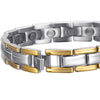 Titanium Magnetic Therapy Bracelet Two Tone Adjustable-Bracelets-Innovato Design-Innovato Design