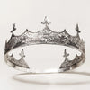 Retro White Metal Baroque King Crown Pageant for Men-Crowns-Innovato Design-Innovato Design