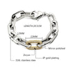Unisex Stainless Steel Link Chain Bracelet Crystal-Bracelets-Innovato Design-Gold-Innovato Design