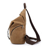 Vintage Canvas Leather Travel School Backpack Woman-Canvas and Leather Backpack-Innovato Design-Innovato Design