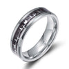 6mm/8mm Tungsten Rings Heartbeat Cardiogram Black Carbon Fiber Engagement Wedding Band-Rings-Innovato Design-6mm-5-Innovato Design