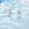 925 Sterling Silver BFF Sisters Heart Charm Necklaces Set-Necklaces-Innovato Design-Innovato Design