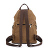 Vintage Canvas Leather Travel School Backpack Woman-Canvas and Leather Backpack-Innovato Design-Innovato Design