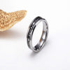 6mm/8mm Tungsten Rings Heartbeat Cardiogram Black Carbon Fiber Engagement Wedding Band-Rings-Innovato Design-6mm-5-Innovato Design