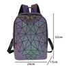 Luminous Schoolbags Travel Daypack Backpack Set for Women-clear backpack-Innovato Design-Only Clutch-Innovato Design